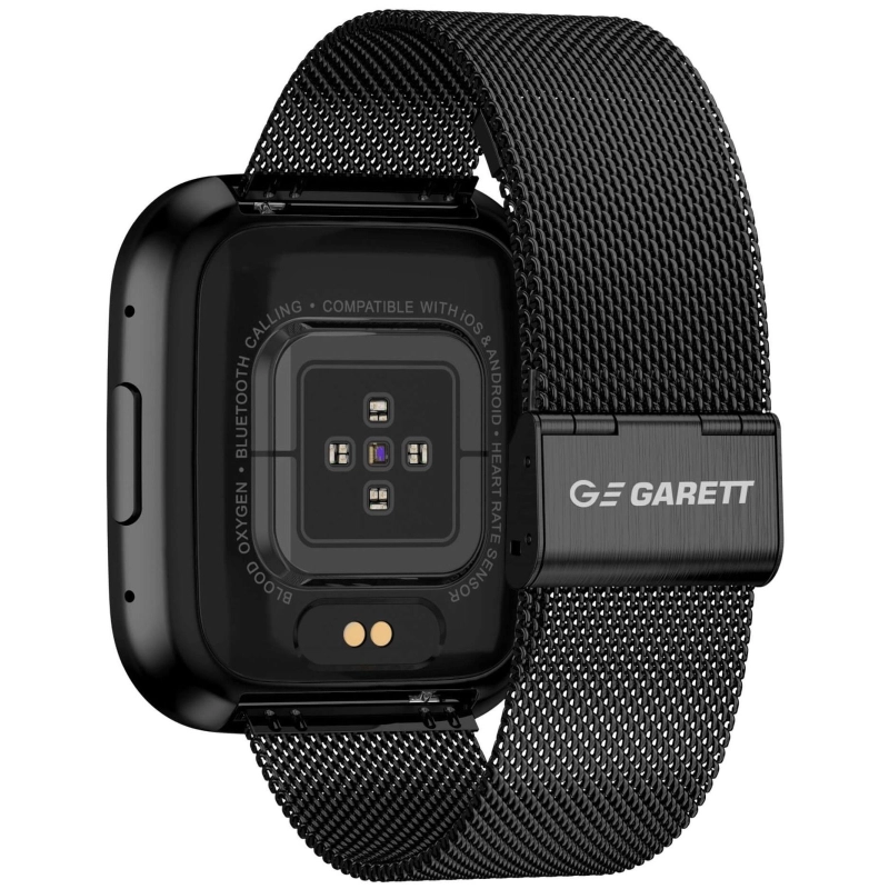 Smartwatch Garett GRC Style czarny stalowy